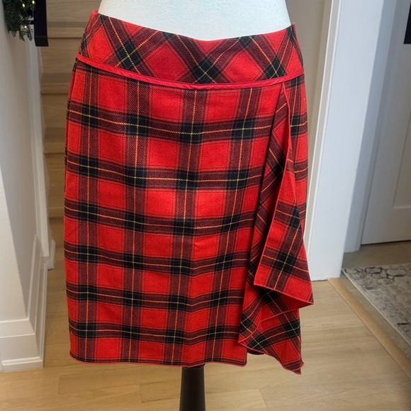 Tristan & Iseut Dresses & Skirts - Tristan & Iseut Plaid Red Women's Skirt size 10